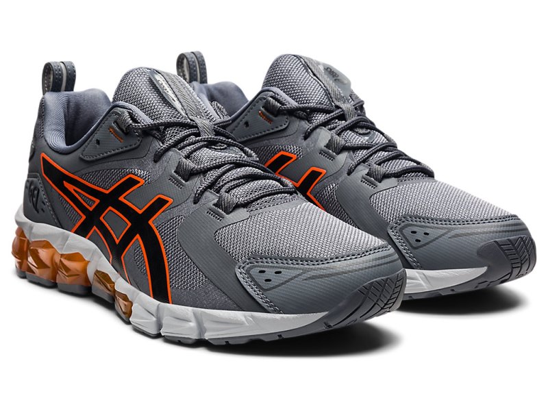 Tenis Asics Gel-quantum 180 Hombre Grises Naranjas | MX0514-733