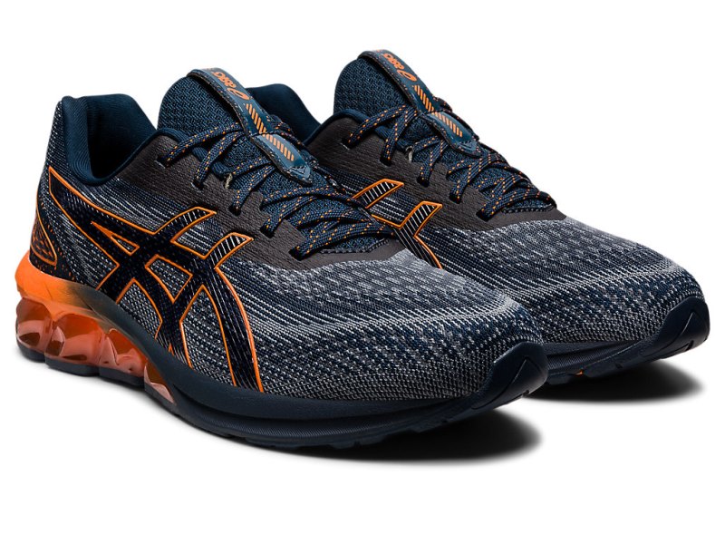 Tenis Asics Gel-quantum 180 VII Hombre Azules Naranjas | MX2428-947