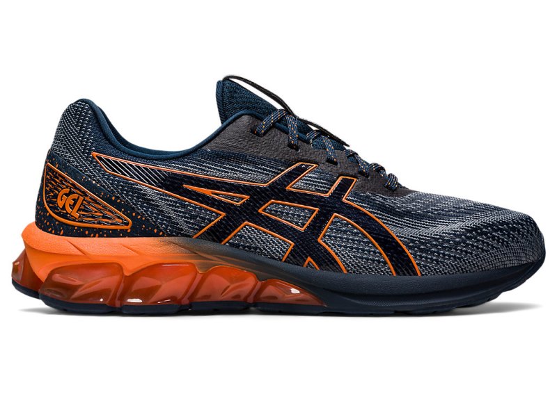 Tenis Asics Gel-quantum 180 VII Hombre Azules Naranjas | MX2428-947