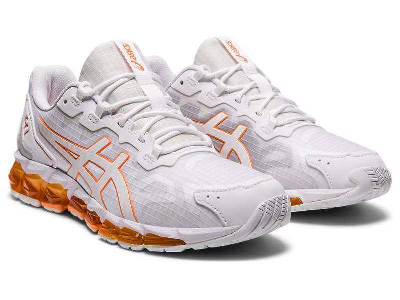 Tenis Asics Gel-quantum 360 6 Mujer Blancos Naranjas | MX1176-047