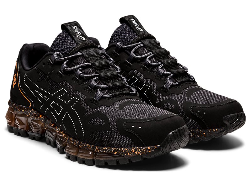 Tenis Asics Gel-quantum 360 6 Mujer Negros Naranjas | MX2788-050