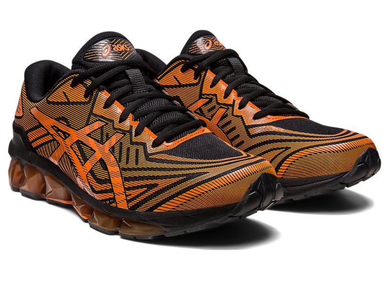 Tenis Asics Gel-quantum 360 VII Hombre Negros Naranjas | MX0950-385