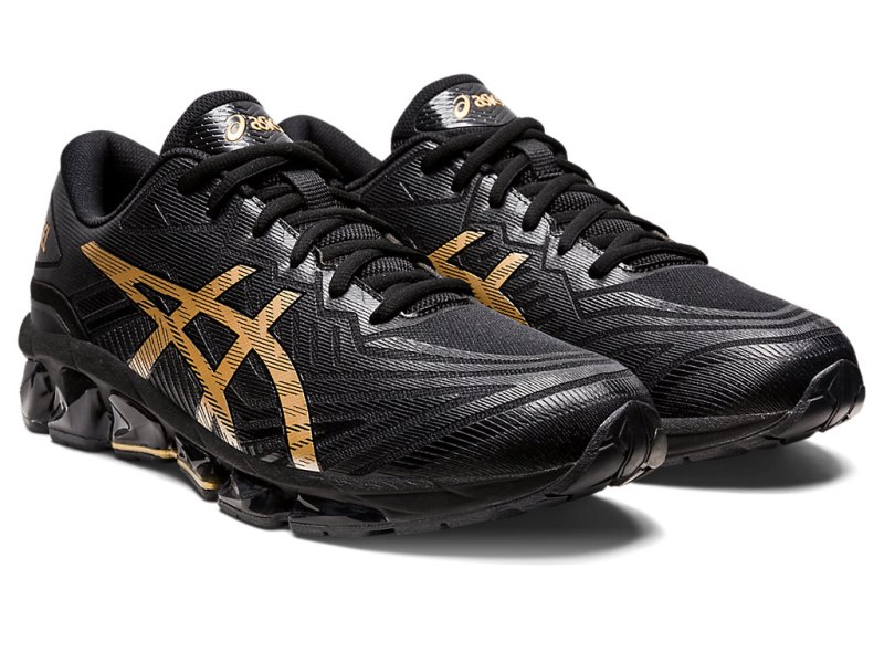 Tenis Asics Gel-quantum 360 VII Hombre Negros Dorados | MX9672-057