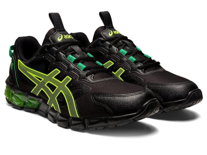 Tenis Asics Gel-quantum 90 3 Hombre Negros Amarillos | MX2911-352