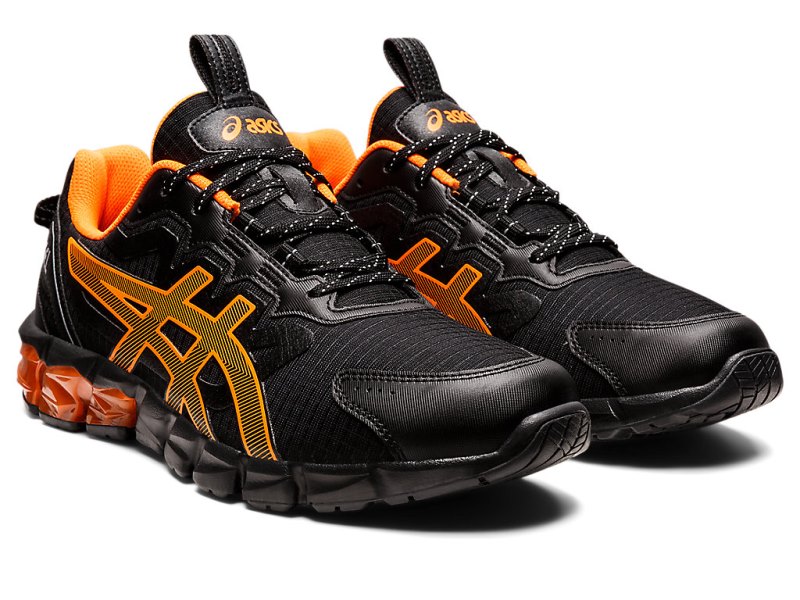 Tenis Asics Gel-quantum 90 Hombre Negros Naranjas | MX0849-769