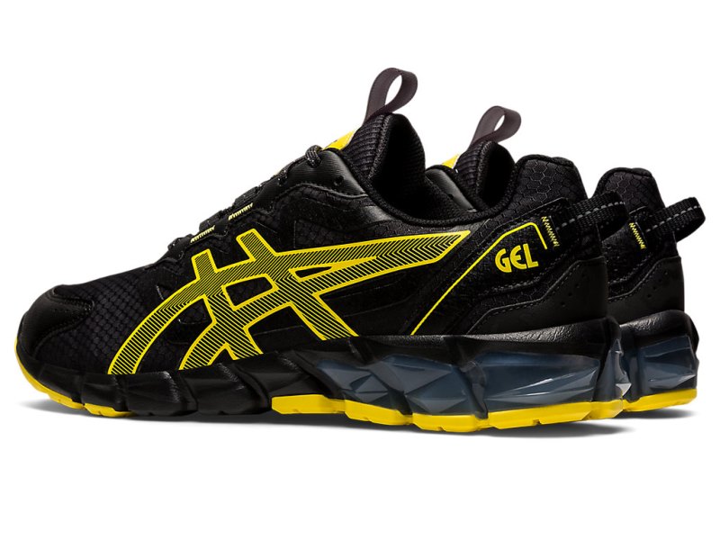 Tenis Asics Gel-quantum 90 Hombre Negros Amarillos | MX6917-964