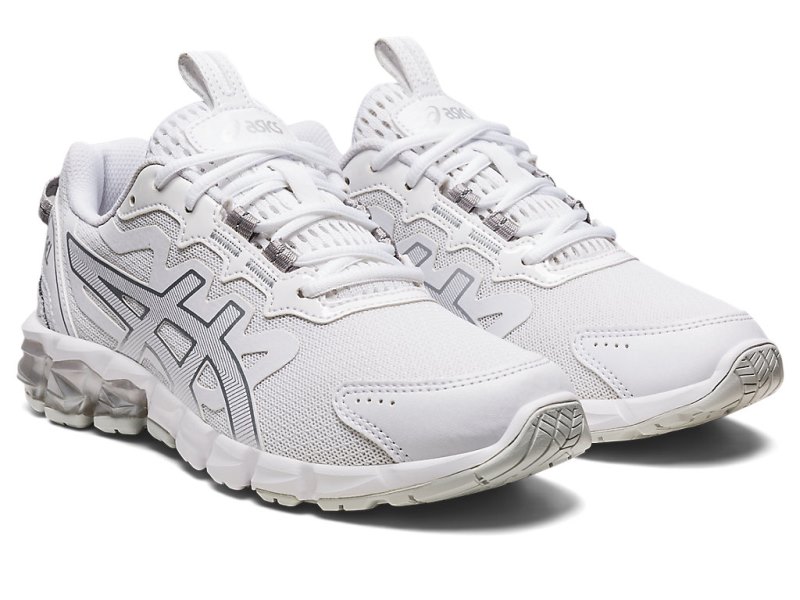 Tenis Asics Gel-quantum 90 Mujer Blancos Plateados | MX5877-784