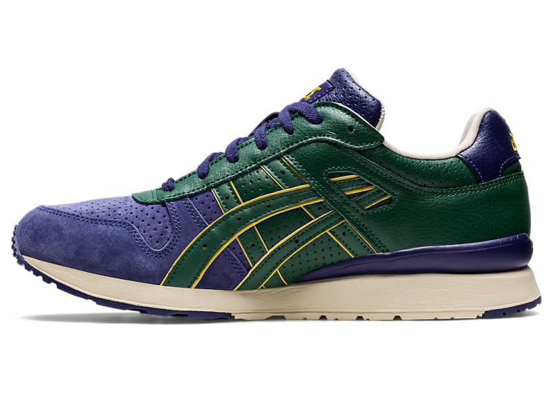 Tenis Asics Gt-II Hombre Morados Verdes | MX1298-401