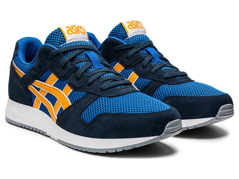 Tenis Asics Lyte Classic Hombre Azules Naranjas | MX0641-467