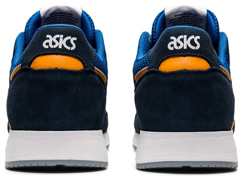 Tenis Asics Lyte Classic Hombre Azules Naranjas | MX0641-467