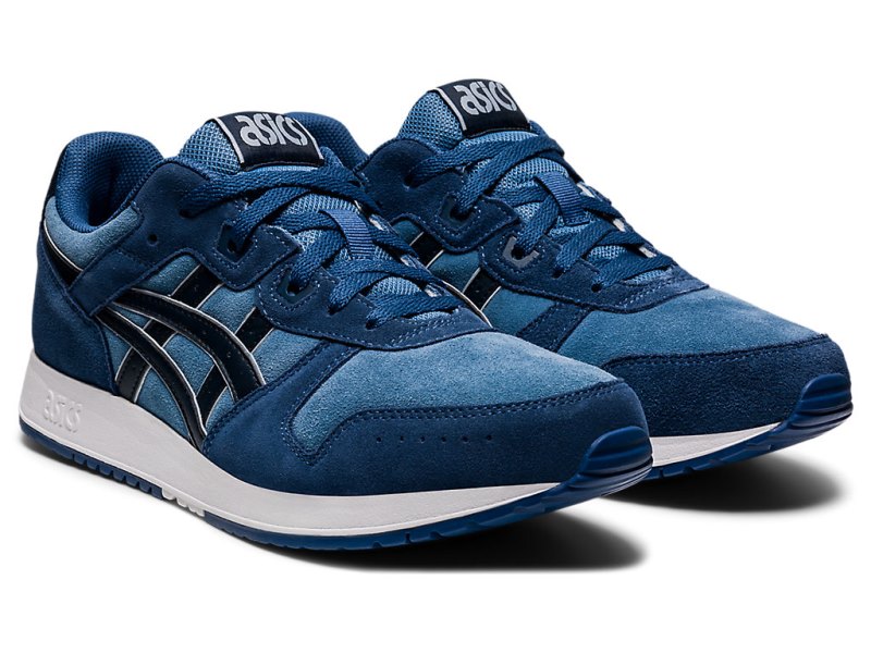 Tenis Asics Lyte Classic Hombre Grises Azules | MX8108-972