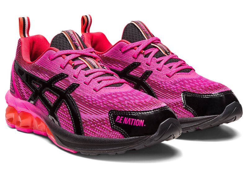 Tenis Asics P.E Nation X Gel-quantum 180 VII Mujer Rosas Negros | MX4157-649