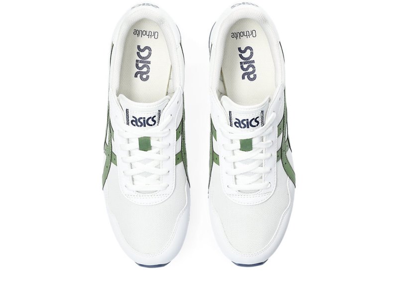 Tenis Asics Tiger Runner Hombre Blancos Verdes | MX5232-241