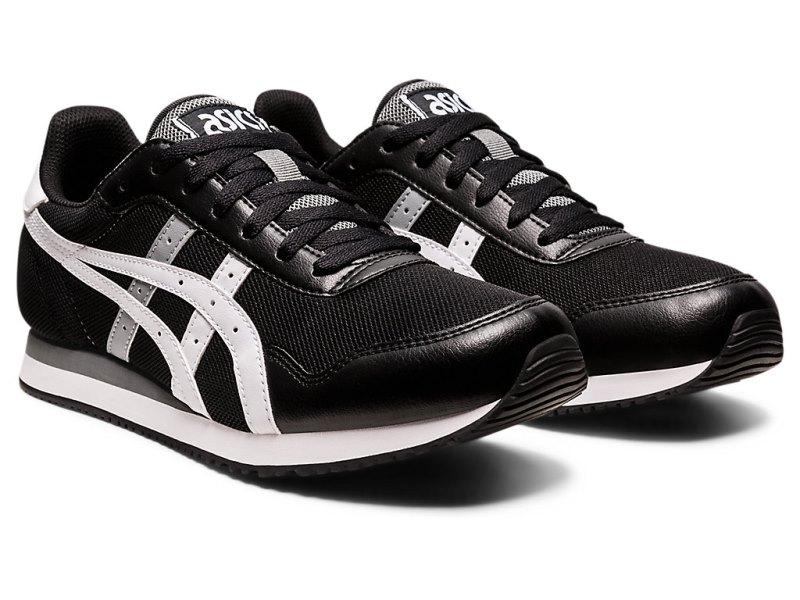 Tenis Asics Tiger Runner Hombre Negros Blancos | MX8175-849