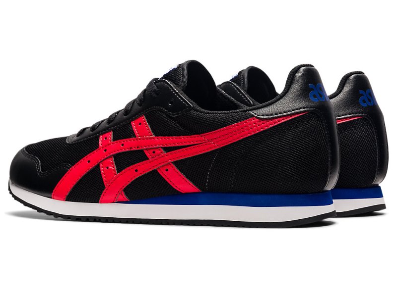 Tenis Asics Tiger Runner Hombre Negros Rojos | MX3058-277