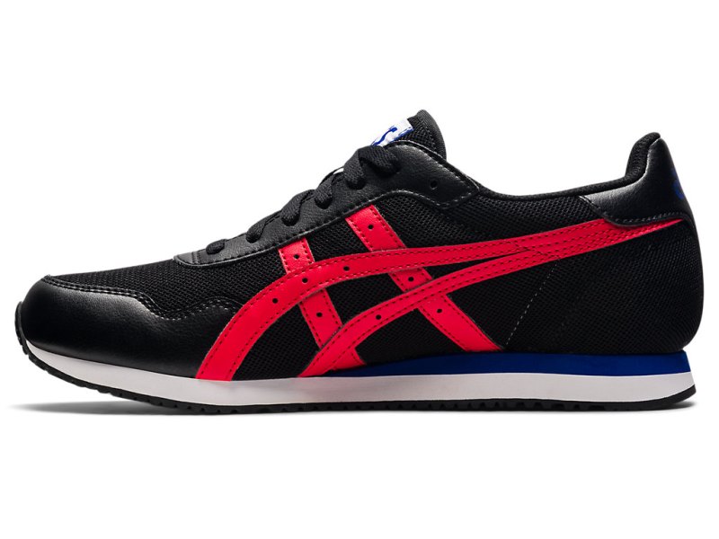 Tenis Asics Tiger Runner Hombre Negros Rojos | MX3058-277