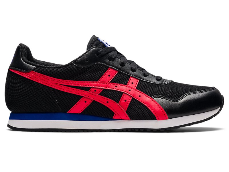 Tenis Asics Tiger Runner Hombre Negros Rojos | MX3058-277