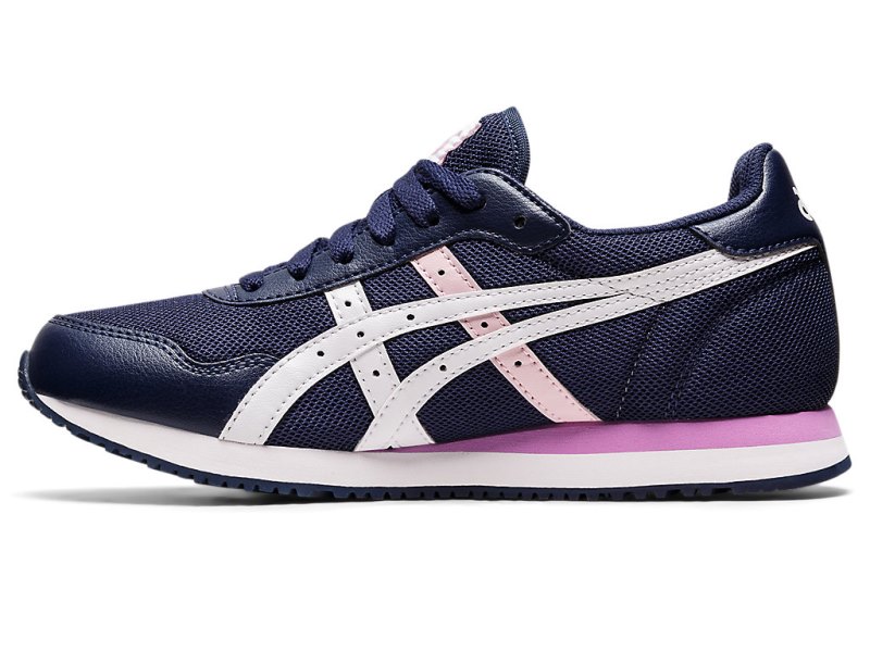 Tenis Asics Tiger Runner Mujer Azul Marino Blancos | MX8842-518