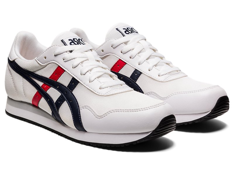 Tenis Asics Tiger Runner Mujer Blancos Negros | MX6613-506