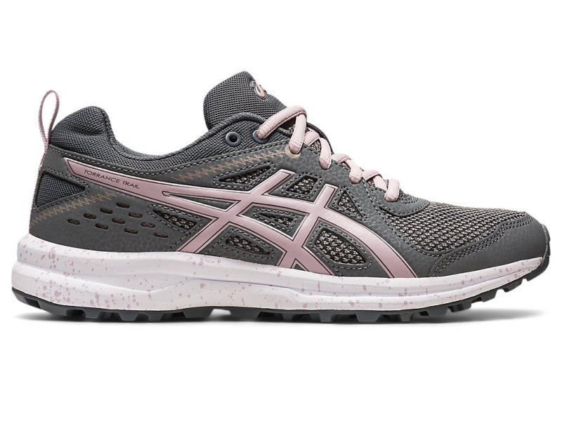 Tenis Asics Torrance Trail Mujer Grises Rosas | MX8471-902