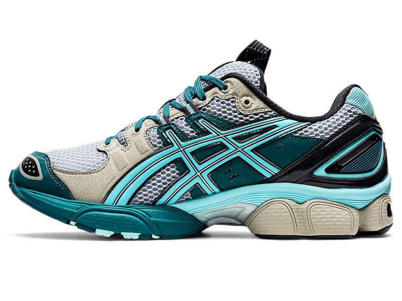 Tenis Asics Ub3-s Gel-nimbus 9 Hombre Grises Azules | MX9723-549