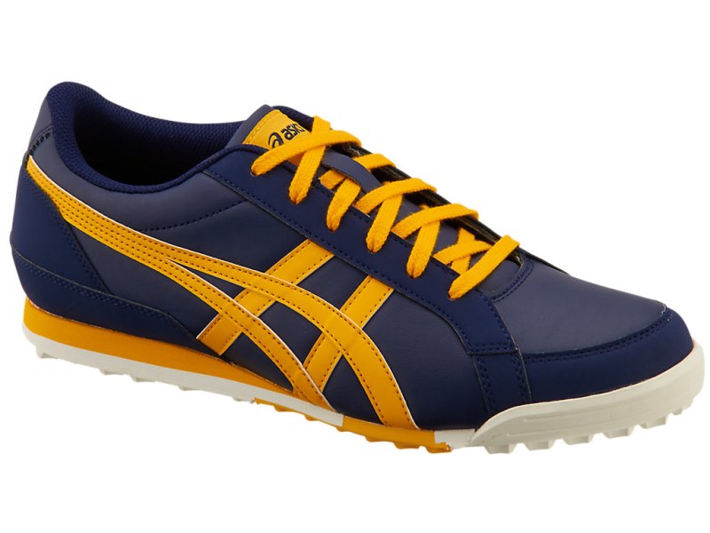 Tenis Golf Asics Gel-preshot Classic 3 Hombre Azul Marino Naranjas Flores | MX2240-293