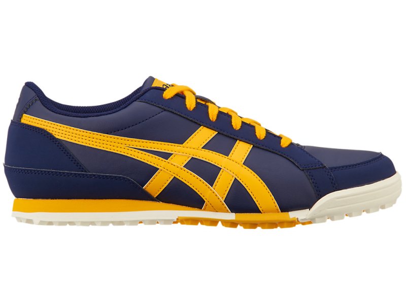 Tenis Golf Asics Gel-preshot Classic 3 Hombre Azul Marino Naranjas Flores | MX2240-293