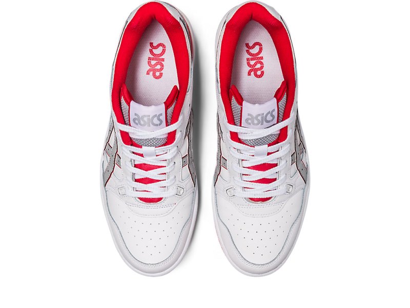 Tenis Netball Asics Ex89 Hombre Blancos Rojos | MX8472-606