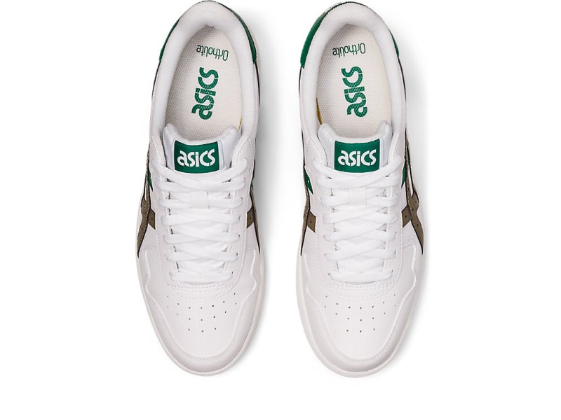 Tenis Netball Asics Japan S Mujer Blancos Kaki Oscuro | MX2622-400