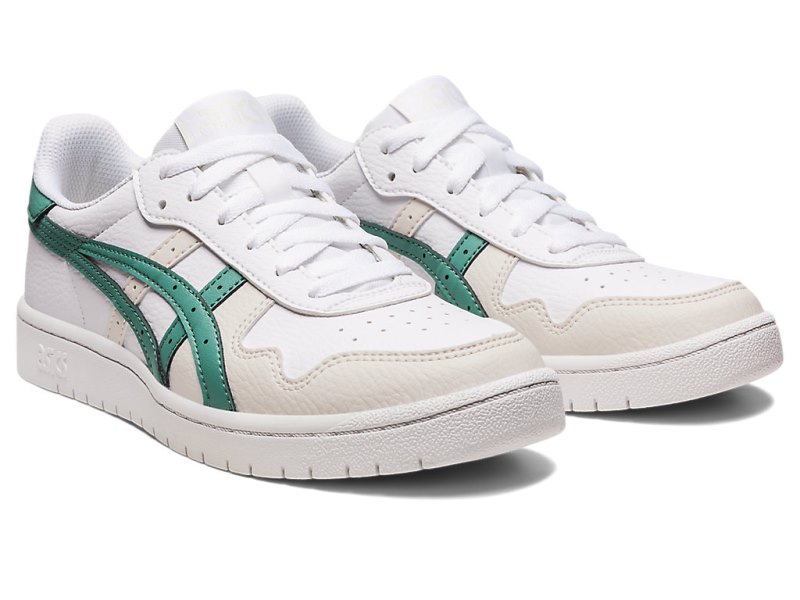 Tenis Netball Asics Japan S Mujer Blancos Verde Oliva | MX4510-446