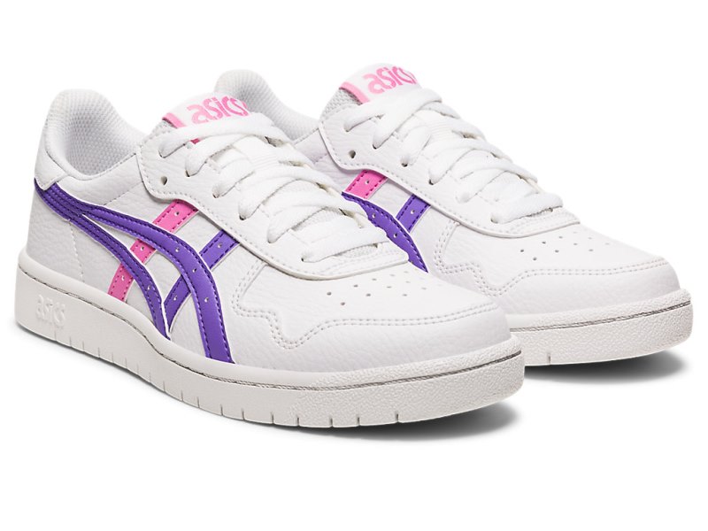 Tenis Netball Asics Japan S Niños Blancos Morados | MX0620-053