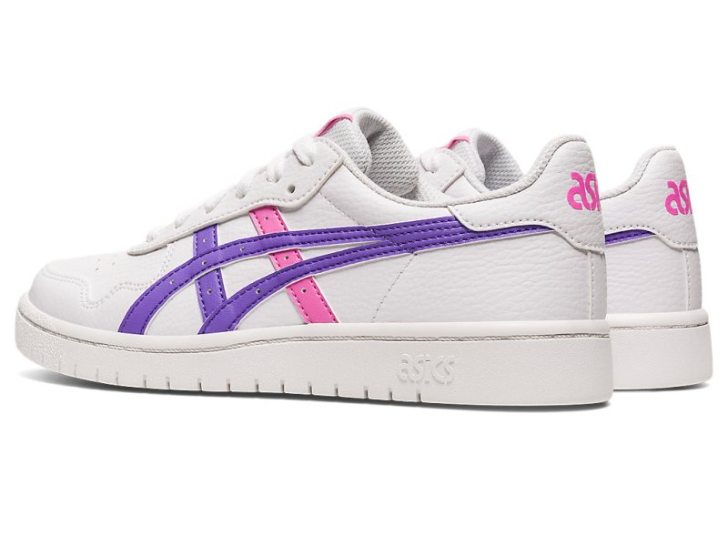 Tenis Netball Asics Japan S Niños Blancos Morados | MX0620-053