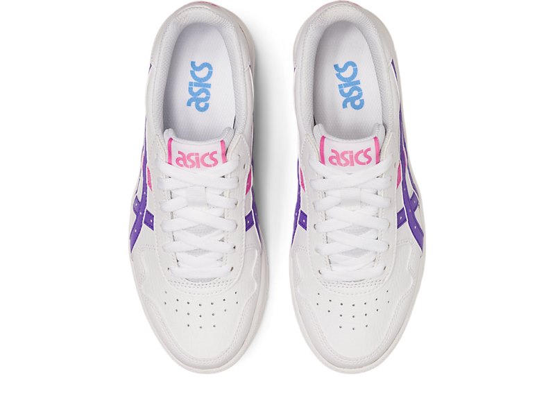 Tenis Netball Asics Japan S Niños Blancos Morados | MX0620-053