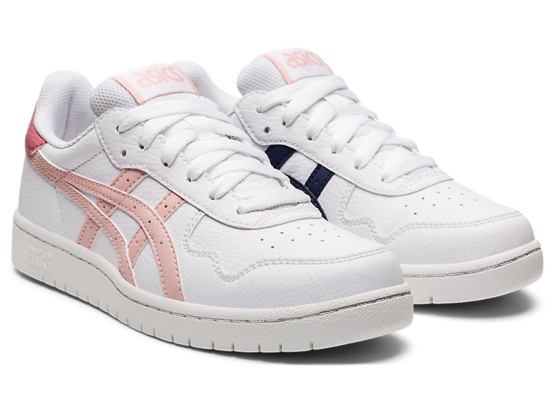 Tenis Netball Asics Japan S Niños Blancos Coral Claro | MX4360-552