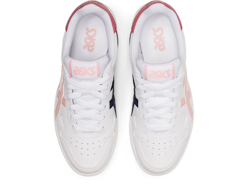 Tenis Netball Asics Japan S Niños Blancos Coral Claro | MX4360-552