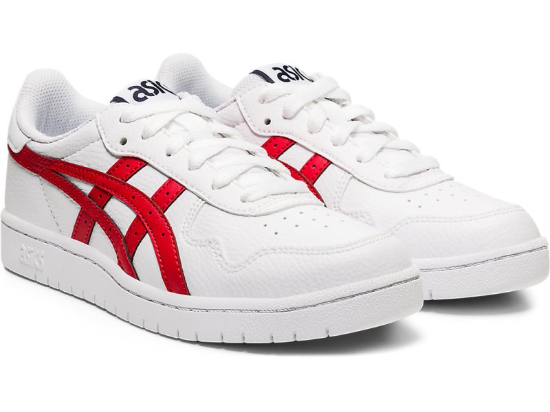 Tenis Netball Asics Japan S Niños Blancos Rojos | MX4885-496