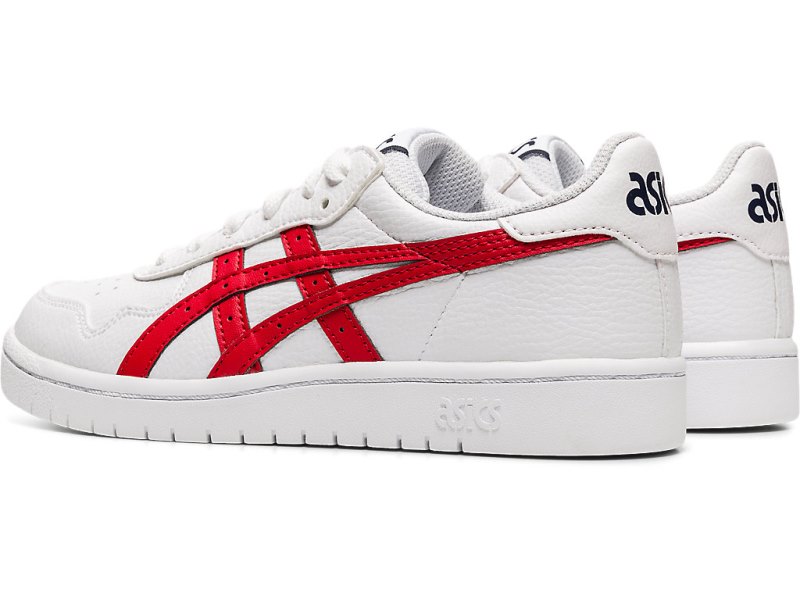 Tenis Netball Asics Japan S Niños Blancos Rojos | MX4885-496