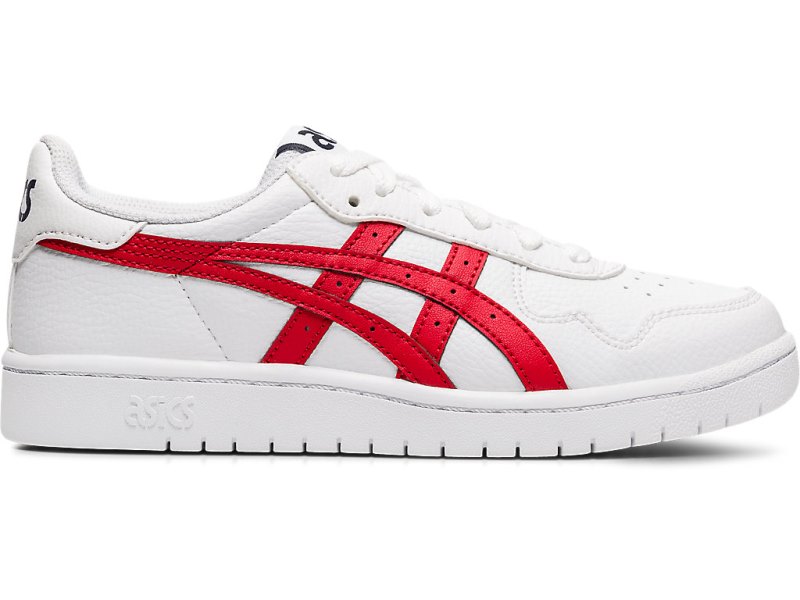 Tenis Netball Asics Japan S Niños Blancos Rojos | MX4885-496