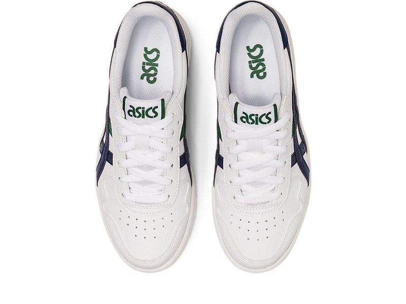 Tenis Netball Asics Japan S Niños Blancos Azul Marino | MX5580-027