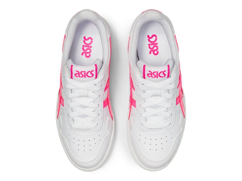 Tenis Netball Asics Japan S Niños Blancos Rosas | MX8087-019