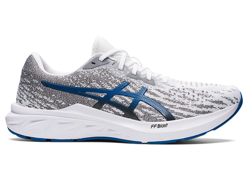 Tenis Para Correr Asics Dynablast 2 Hombre Blancos Azules | MX8106-361