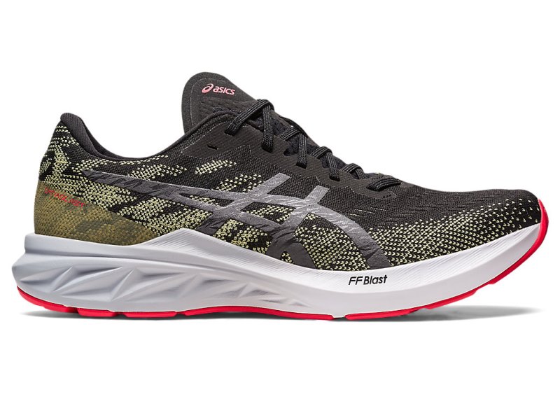 Tenis Para Correr Asics Dynablast 3 Hombre Negros Blancos | MX8052-424