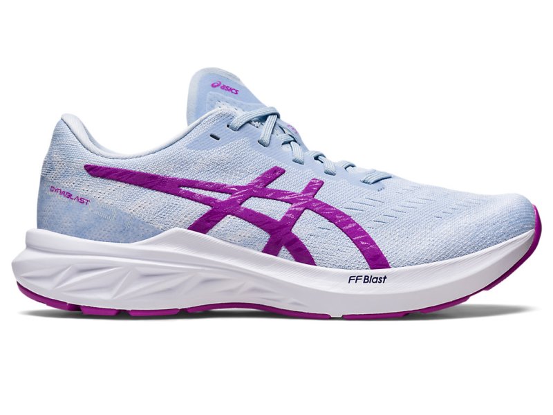 Tenis Para Correr Asics Dynablast 3 Mujer Azules Claro Morados | MX3220-080