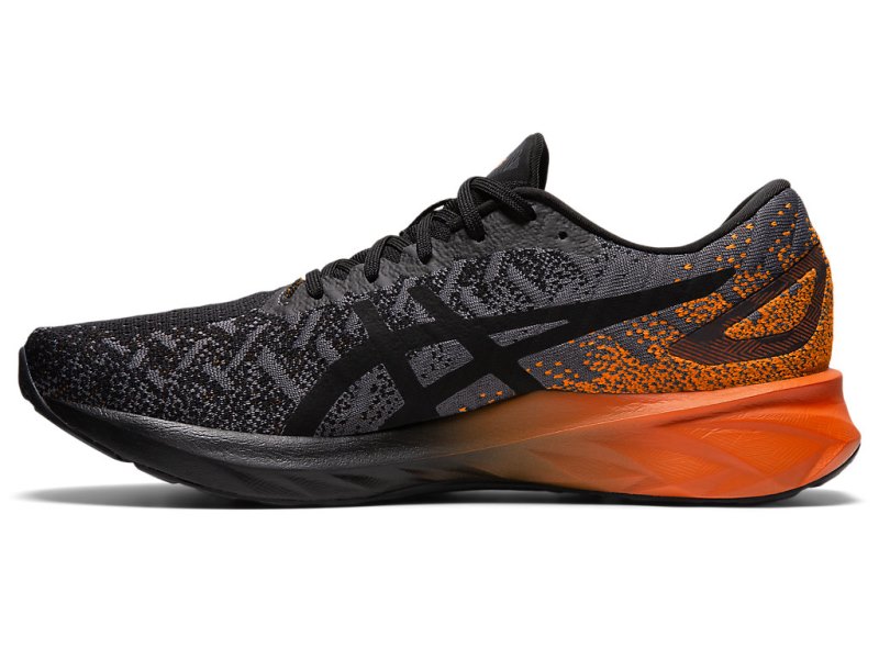 Tenis Para Correr Asics Dynablast Hombre Negros Dorados Naranjas | MX5529-876