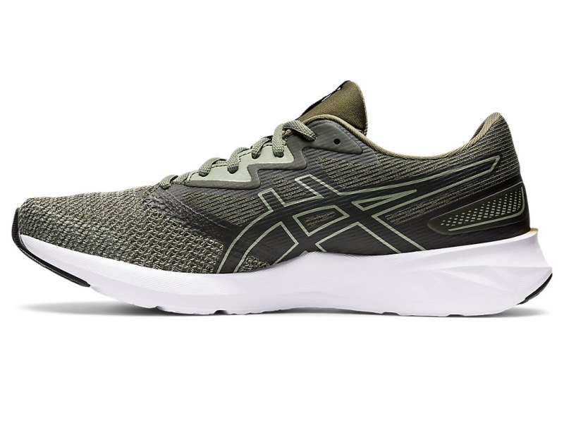 Tenis Para Correr Asics Fuzeblast Hombre Verde Oliva Negros | MX9657-195