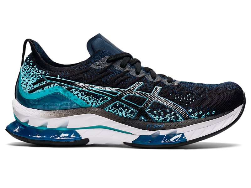 Tenis Para Correr Asics Gel-kinsei Blast Hombre Negros Verde Menta | MX6115-543