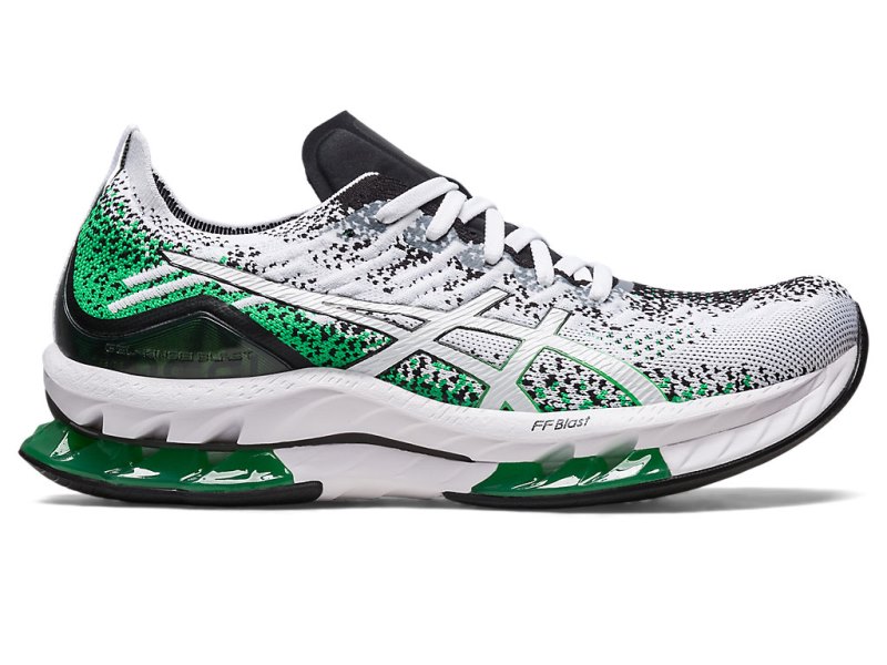 Tenis Para Correr Asics Gel-kinsei Blast Hombre Blancos Verdes | MX9247-610