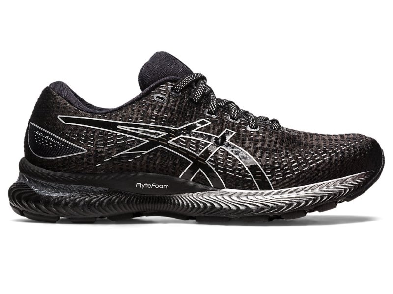 Tenis Para Correr Asics Gel-saiun Hombre Negros Plateados | MX7369-068