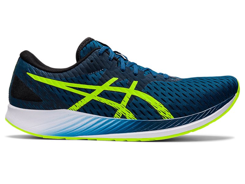 Tenis Para Correr Asics Hyper Speed Hombre Azules Verdes | MX8639-426