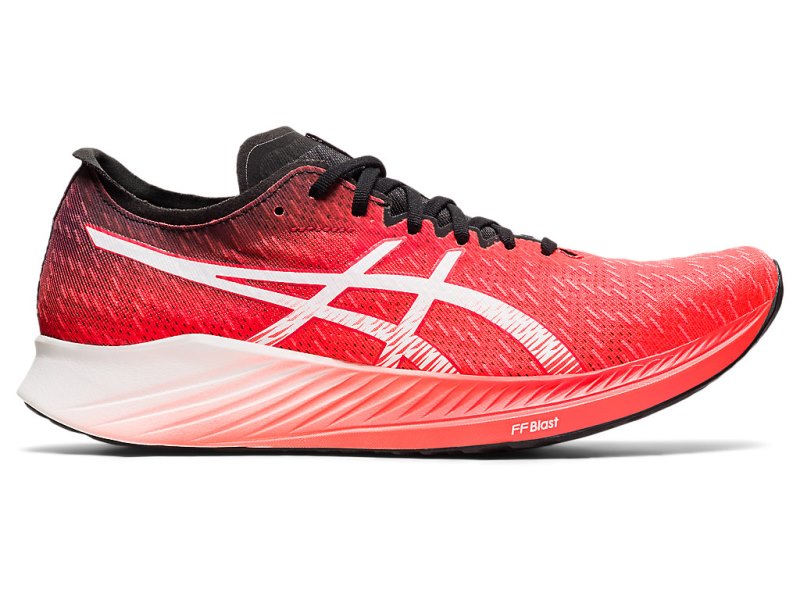 Tenis Para Correr Asics Magic Speed Hombre Naranjas Rojos Blancos | MX2039-131